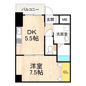 フロンティアタワー九条IIIの間取り図