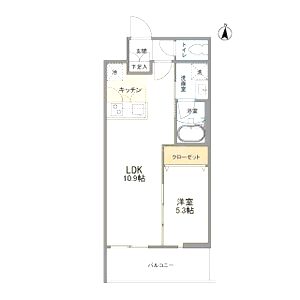 ウェルスクエア西宮北口の間取り図
