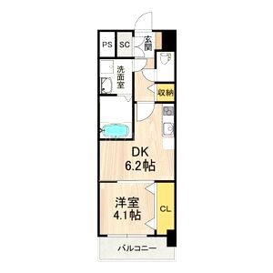 スプランディッド新大阪EASTの間取り図