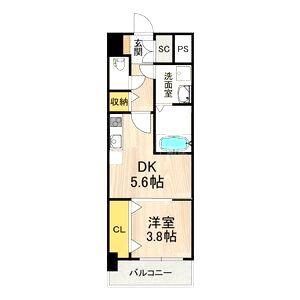 スプランディッド新大阪EASTの間取り図