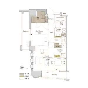 パークアクシス梅田の間取り図