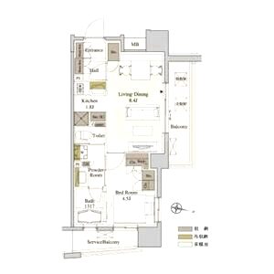 パークアクシス梅田の間取り図