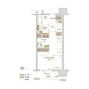 パークアクシス梅田の間取り図