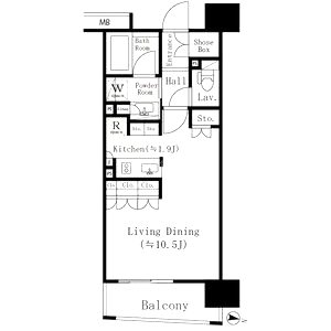 パークアクシス梅田の間取り図