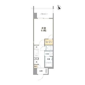 リビオメゾン西天満の間取り図