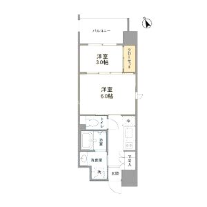 リビオメゾン西天満の間取り図