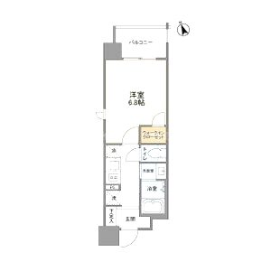 リビオメゾン西天満の間取り図
