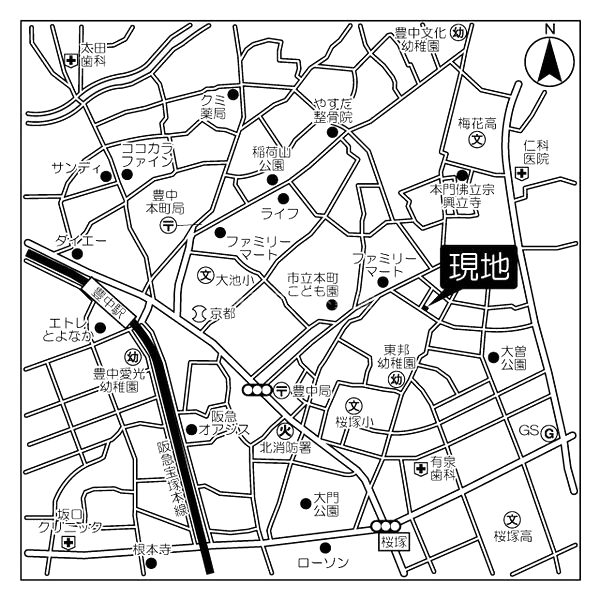 北桜塚レジデンスの外観2枚目