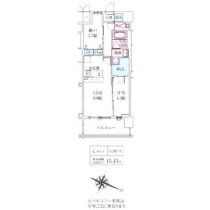 スプランディッド梅田グランノースの間取り図