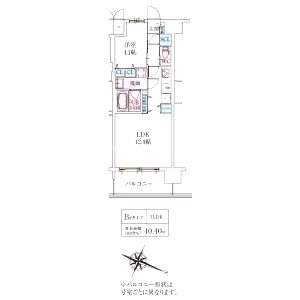 スプランディッド梅田グランノースの間取り図