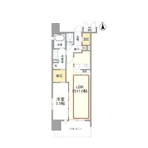 OPUS RESIDENCE SHINSAIBASHI SOUTHの間取り図