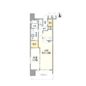 OPUS RESIDENCE SHINSAIBASHI SOUTHの間取り図