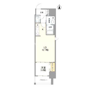 ラクラス堺筋本町の間取り図