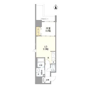 ラクラス堺筋本町の間取り図
