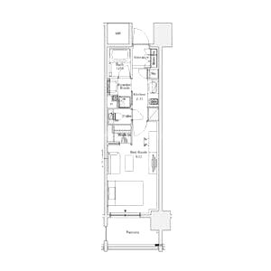 パークアクシス本町の間取り図