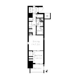 パークアクシス本町の間取り図