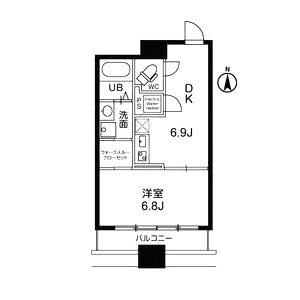 アーバンフラッツ瓦町の間取り図