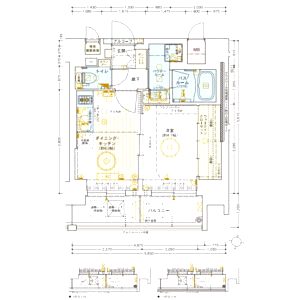 エステムコート難波VIエントの間取り図