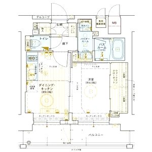 エステムコート難波VIエントの間取り図