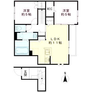 ヴィラ・クレールの間取り図