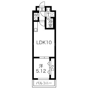 エスグランデ中崎町の間取り図