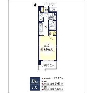 ア・ミュゼ新大阪の間取り図