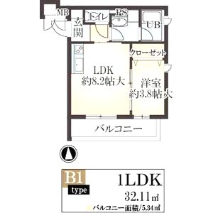 PINO甲東園の間取り図