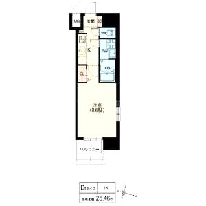 スプランディッド京橋EASTの間取り図