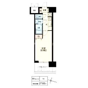 スプランディッド京橋EASTの間取り図