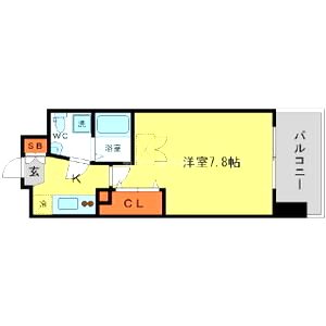 AFFLUENCE難波の間取り図