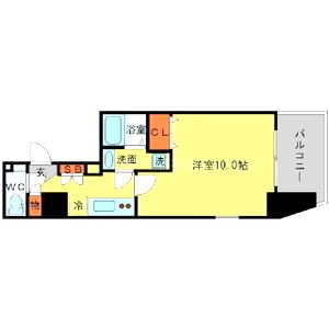 AFFLUENCE難波の間取り図