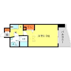 AFFLUENCE難波の間取り図