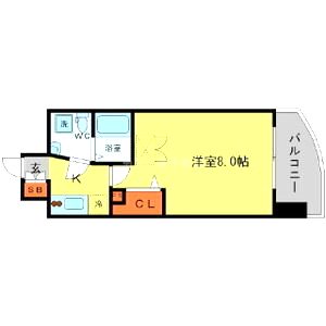 AFFLUENCE難波の間取り図