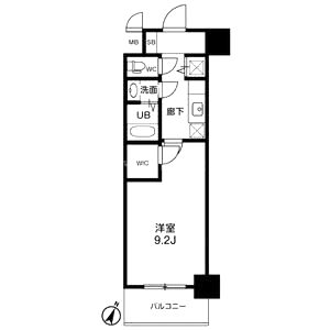 アーデンタワー靭公園の間取り図