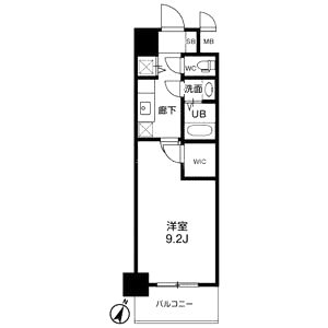 アーデンタワー靭公園の間取り図