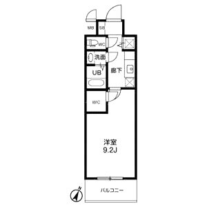 アーデンタワー靭公園の間取り図