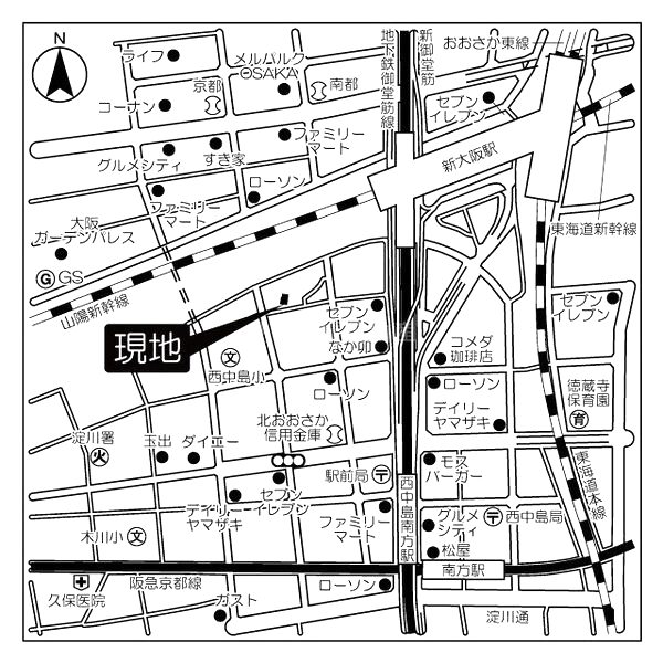 バウスフラッツ新大阪の外観2枚目