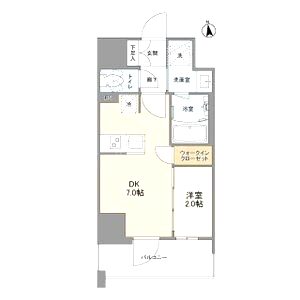 バウスフラッツ新大阪の間取り図