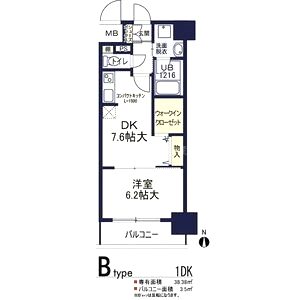 ソラージュ茨木の間取り図