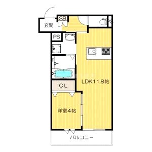 カーサカルドの間取り図