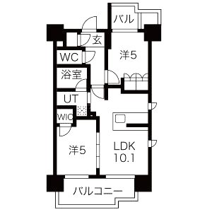 SK RESIDENCES SHINSAIBASHI (旧 SK RESIDENCES)の間取り図