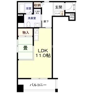 ロハス江坂の間取り図