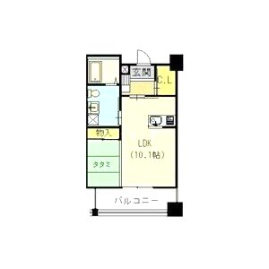 ロハス江坂の間取り図