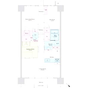 パークナードフィット津雲台の間取り図