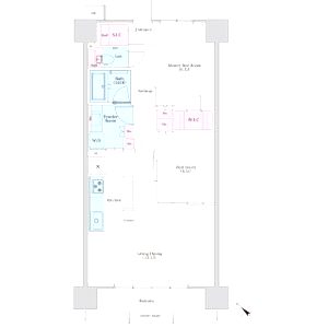 パークナードフィット津雲台の間取り図