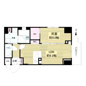 ジ アドレス梅田の間取り図