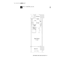 コンフォリア心斎橋EASTの間取り図