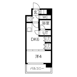 S-RESIDENCE淀屋橋の間取り図