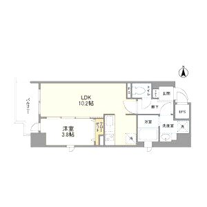 アヴェニール北浜の間取り図