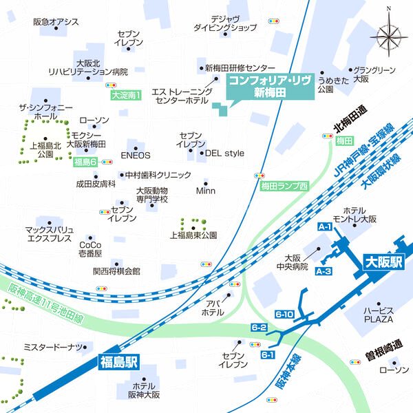 コンフォリア・リヴ新梅田の外観2枚目